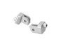Mounting kit for EVO footrest Silver. Triumph Tiger 660 (21-).