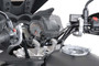 GPS mount with handlebar clamp For 1" (Ø 25,4 mm) handlebar. Silver.