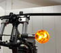 Set of 4 Large Amber Chrome Universal E-marked Motorcycle Motorbike Indicators