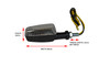 10W Bulb Indicators - Carbon Fibre Look Plastic with Clear lens