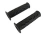 Black Soft Silicon / Rubber Motorcycle Motorbike Hand Grips 22mm  7/8" Universal