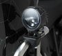 EVO high beam kit universal Black. With crash bar clamps for lights.