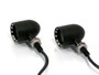 Black Aluminium Contrast Cut LED Motorcycle Motorbike Indicators / Turn Signals