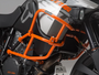 Upper crash bar for orig. KTM crash bar Orange. KTM 1050 (14-)/ 1190 Adventure/ R (13-).