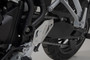 Heel guard left Silver. Triumph Tiger 900/GT/Rally/Pro (19-23).