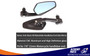 PAIR of Aluminium Motorcycle Motorbike Handlebar Bar End Mirrors