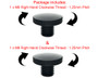 Pair of Billet Aluminium M8 Threaded Motorbike Scooter Mirror Blanking Plugs - CLOCKWISE THREAD ONLY
