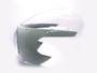 WHITE Cafe Racer Fairing Cowl with Clear Windshield and 6 3/4" Chrome Headlight