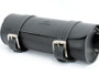 Black 2.8L Leather Tool Roll Bag By Longride CUS118