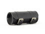Black 2.8L Leather Tool Roll Bag By Longride CUS118