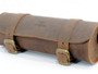 Brown 4L Leather Tool Roll Bag By Longride CUS120R