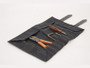 Black 0.5L Waxed Canvas Tool Roll Bag By Longride CUS125WBLA