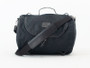 Black 23.3L Waxed Canvas Roll Bag By Longride CUS140WBLA