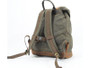 Khaki Waxed Canvas Backpack By Longride CUS4516WKHA