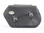 Black 43L Leather Saddlebags By Longride HCL153