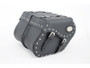Black 38L Studded Iparex Saddlebags By Longride HC154A