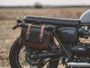 Khaki 9.5L Waxed Canvas Multifit Saddlebag By Longride CUS133WKHA