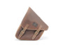 Brown 7.6L Waxed Canvas Swing Arm Bag (Right) By Longride CUS275WBRO