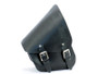 Black 7.6L Waxed Canvas Swing Arm Bag (Left) By Longride CUS274