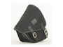 Black 7.6L Waxed Canvas Swing Arm Bag (Left) By Longride CUS274WBLA