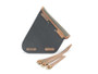 Khaki 7.6L Waxed Canvas Swing Arm Bag (Left) By Longride CUS274WKHA