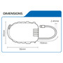 Oxford Retra Helmet Security Cable 1.2m long