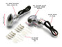 High Quality Chrome Mini Micro LED Motorcycle Motorbike Retro Indicators