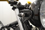 High Quality Matt Black & Silver Brushed Ally Bullet LED Custom Retro VIntage Motorbike Indicators