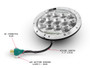 7" 75W Chrome Multi Projector LED Headlight Insert with Daytime Running Lights