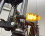 Carbon Look LED Indicators - Long Stem with Amber Tips