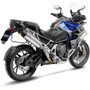LV One Evo Stainless Steel Slip-On Muffler - 14421E - TRIUMPH TIGER 1200 GT / RALLY / PRO / EXPLORER