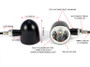 Black with polished Bezel CNC Billet Ally Integrated LED Motorbike Driving Lights DRL and Indicators