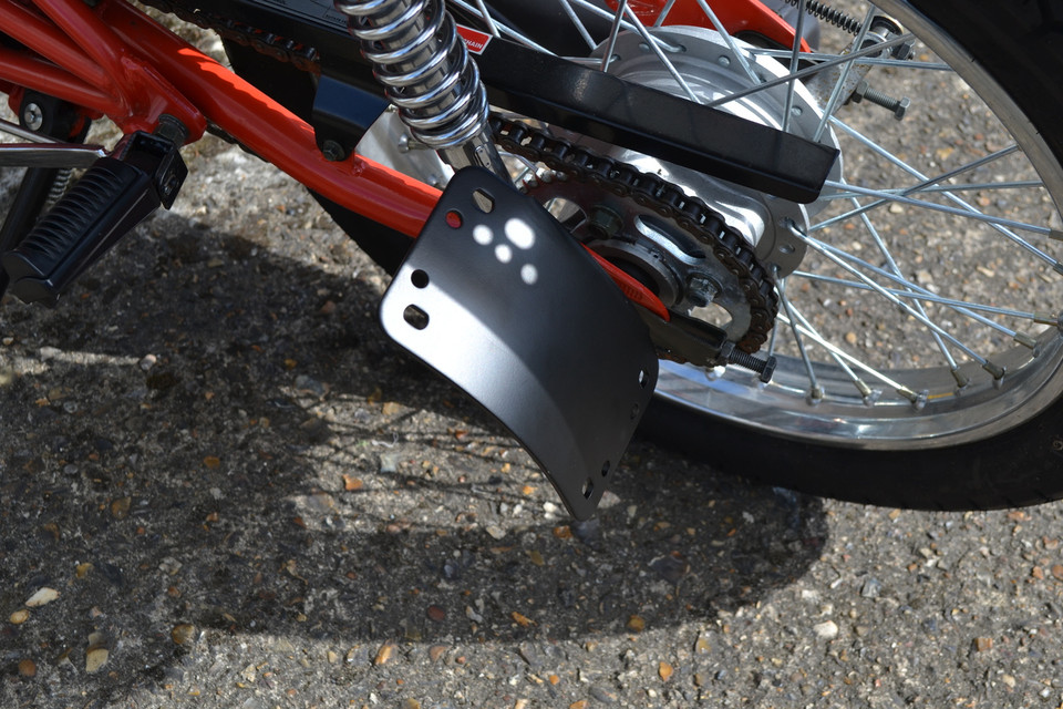 Curved Side Mount Motorcycle Motorbike Number Plate Holder License