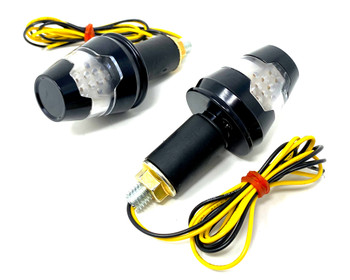 LED Indicators Handle Bar End for 22mm, 25mm, 28mm - HOMOLOGATED - PAIR ...