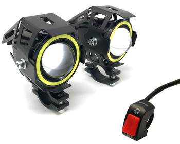 Projector LED Spotlights for Adventure Touring Bikes - 15W - PAIR