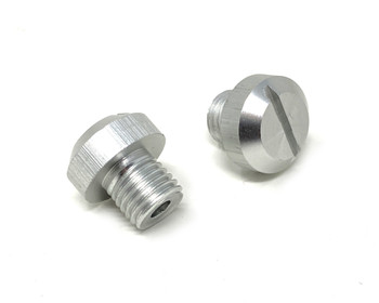 3-Pack M10 Threaded Aluminum Mirror Blanking Plugs For Motorcycles – Billet Style