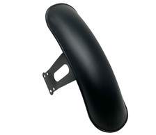 Motorcycle Short Front Mudguard Fender Cafe Racer Bobber - Black - UNIVERSAL