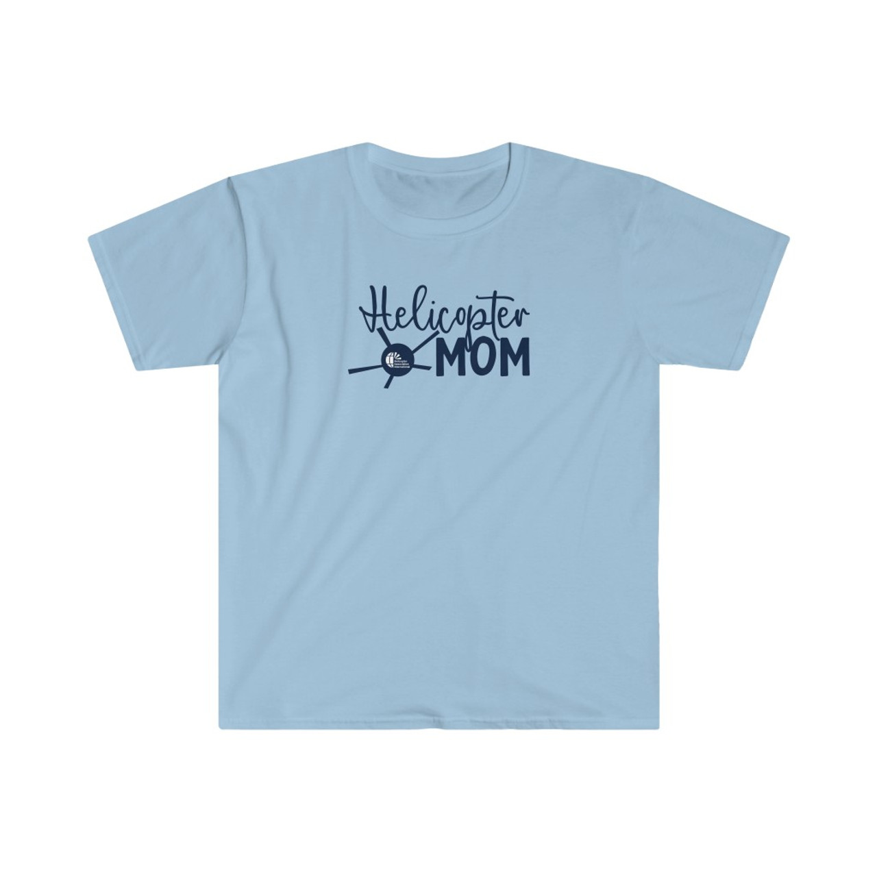 Unisex Light Blue "Helicopter Mom" Softstyle T-Shirt