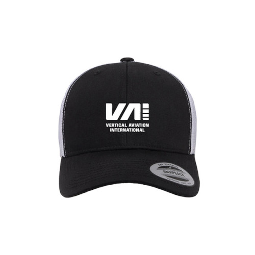 "VAI" Black/White Retro Snapback Trucker Hat "VAI" Black/White Retro Snapback Trucker Hat
