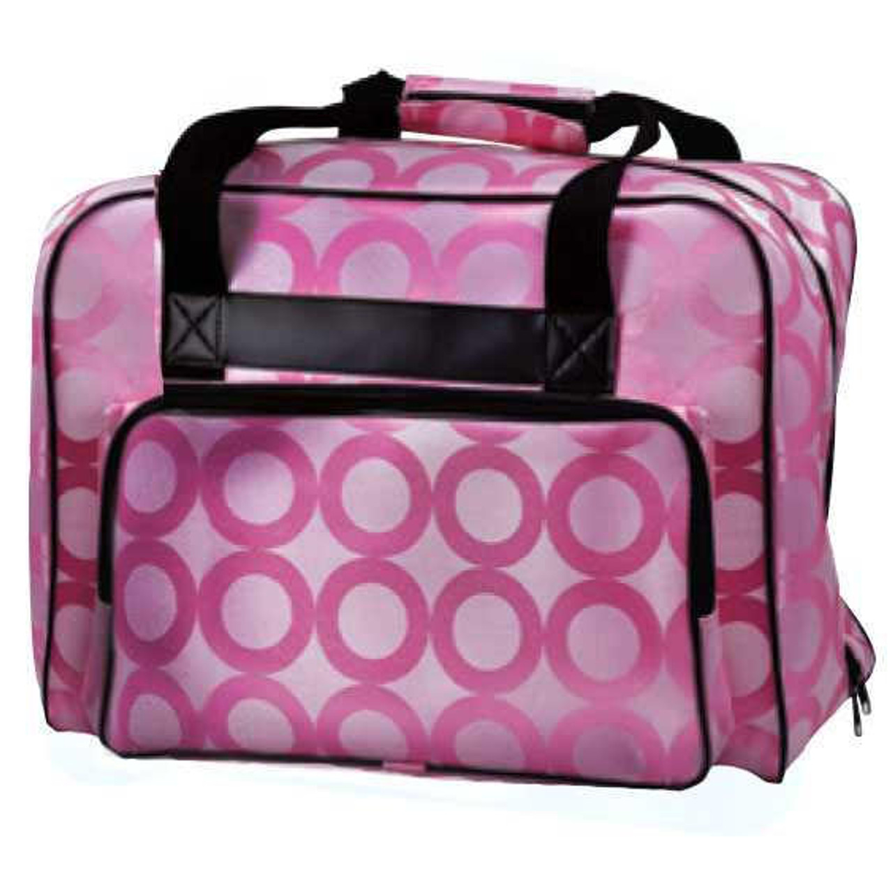 Janome Sewing Machine Tote Bag in Pink with Pink Pattern