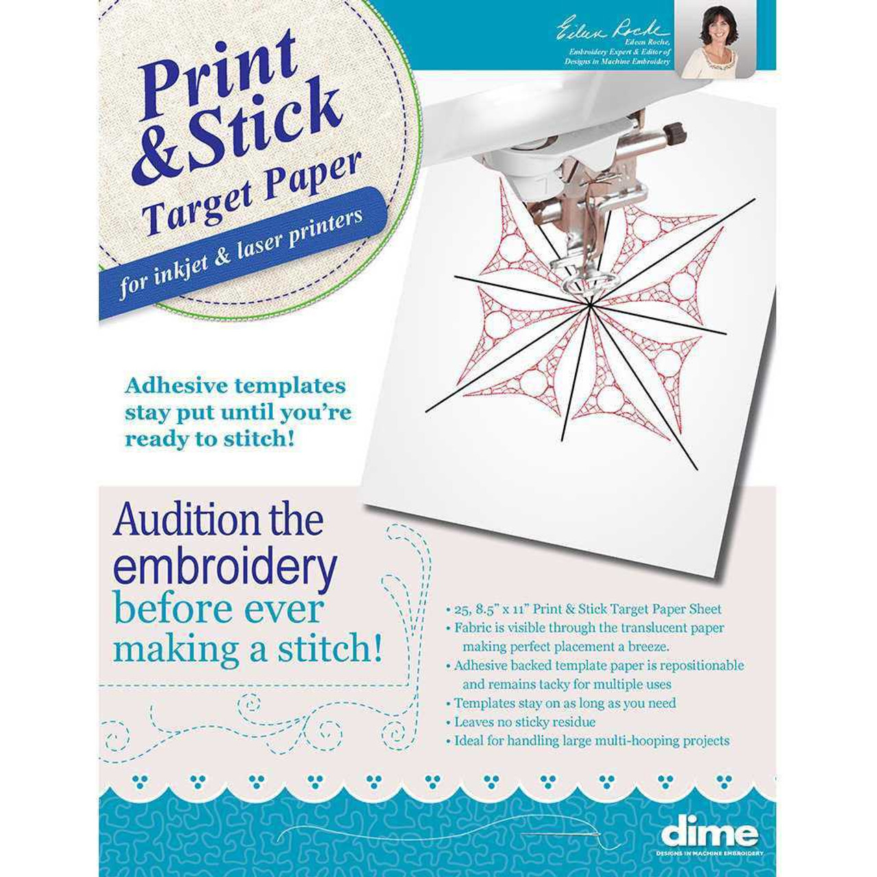 print-stick-target-paper-25-sheets for Free Printable Paper Pricking Patterns Print & Stick Target Paper - 25 Sheets for Free Printable Paper Pricking Patterns