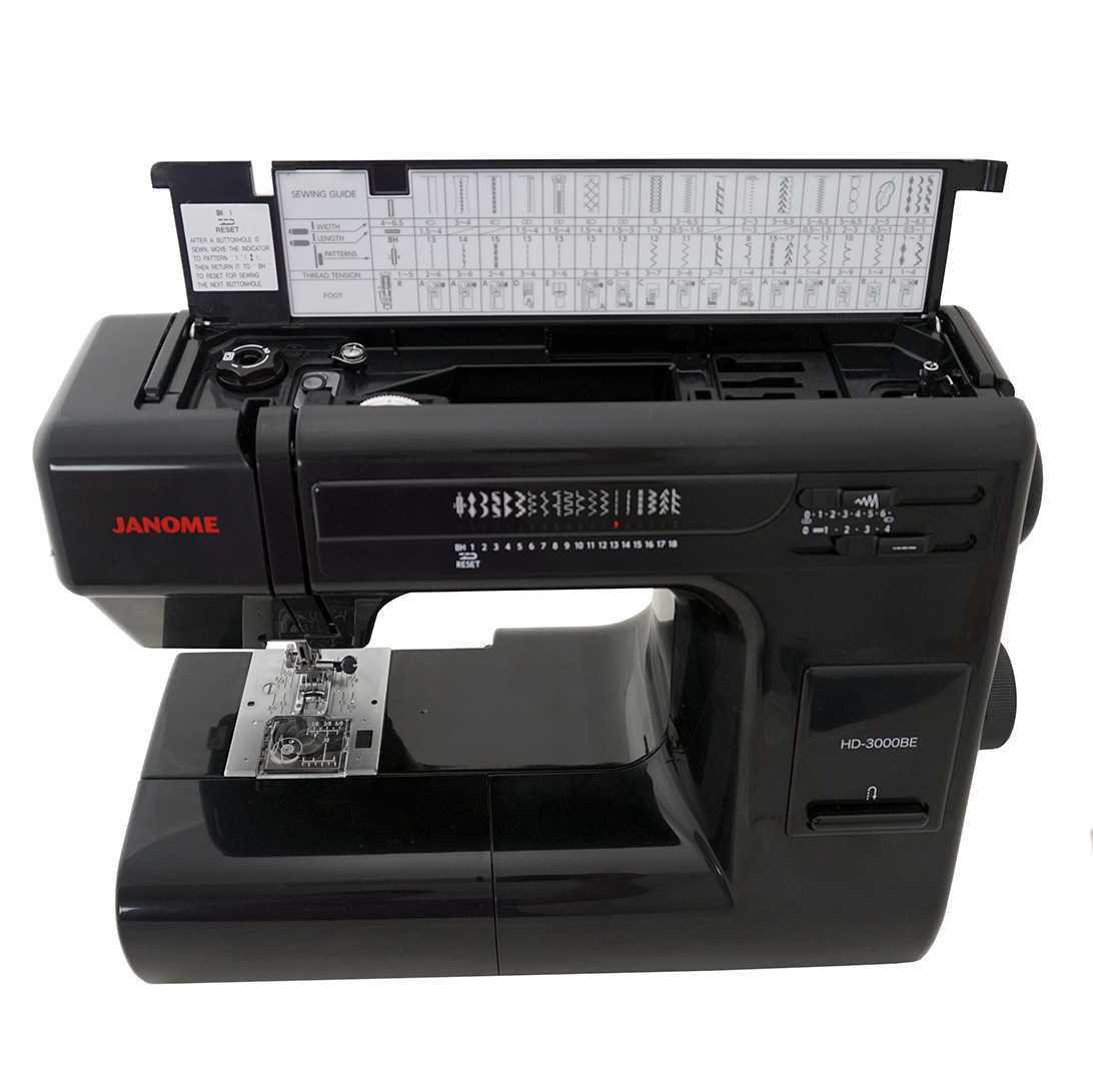 Janome HD3000BE Black Edition Sewing Machine with Exclusive Bonus