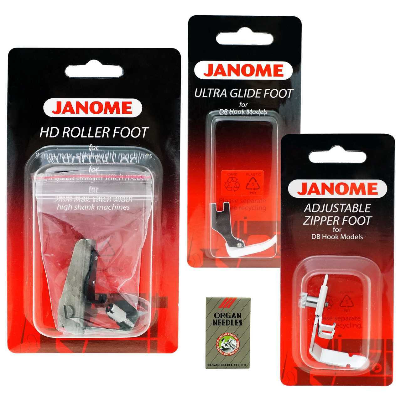 Genuine Janome HD9 Leather Presser Foot Kit