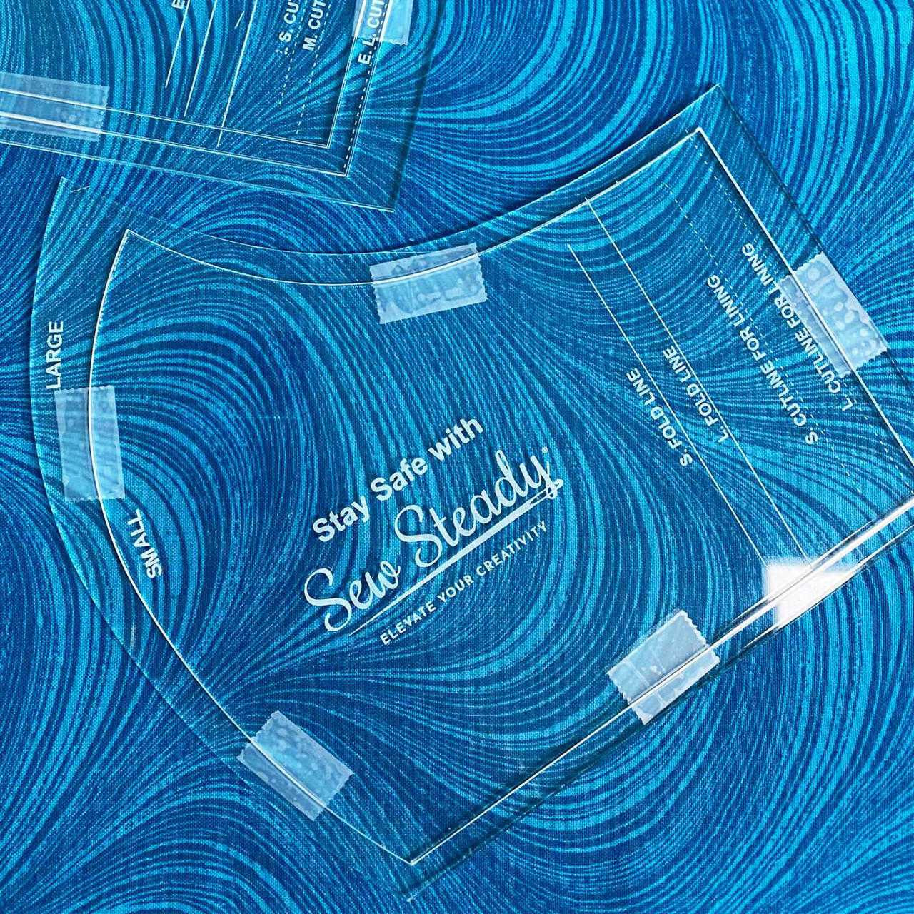 Face Mask Ruler Sew Steady Face Mask Ruler - Small/Large