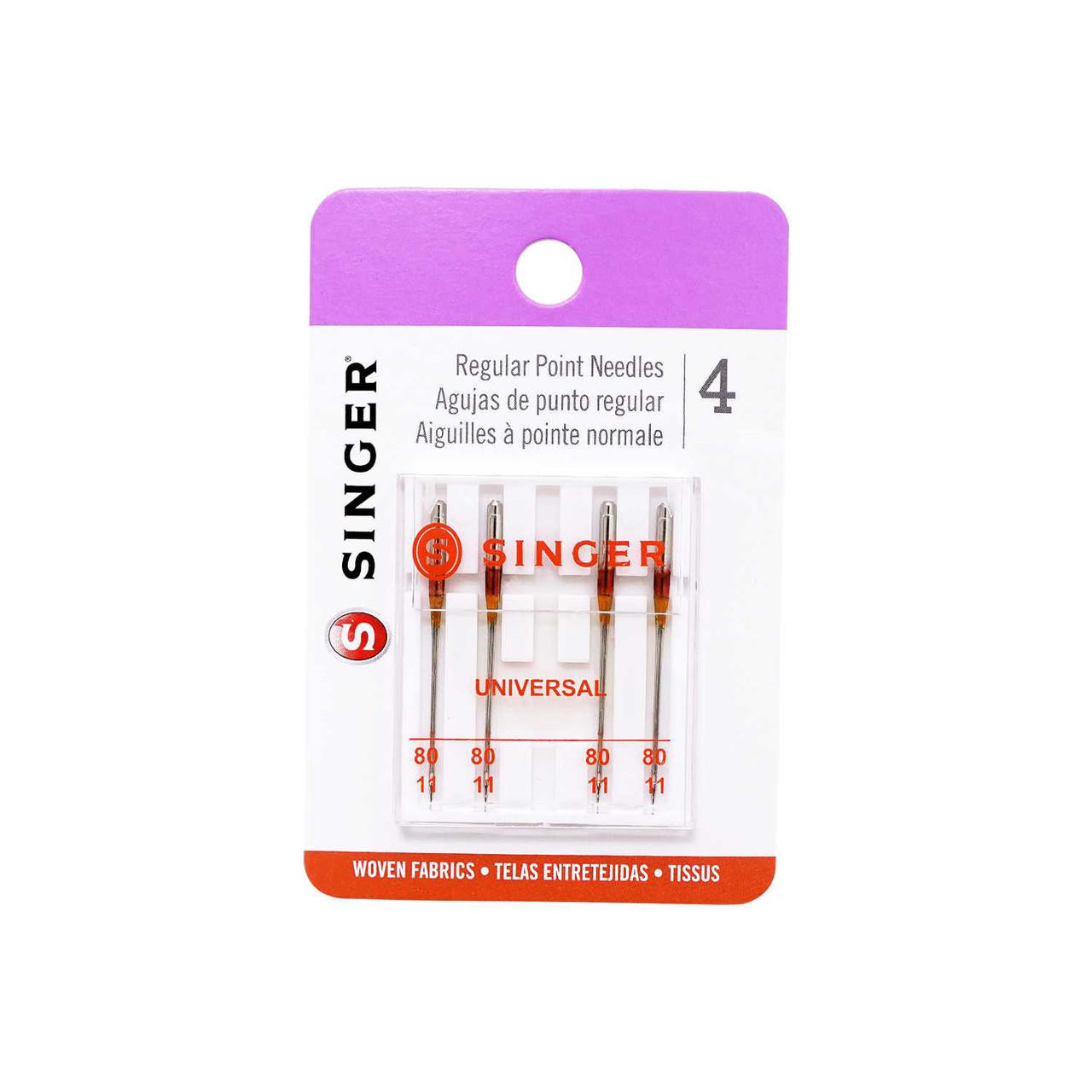 Singer Red Band Sewing Machine Needles Size 80/11