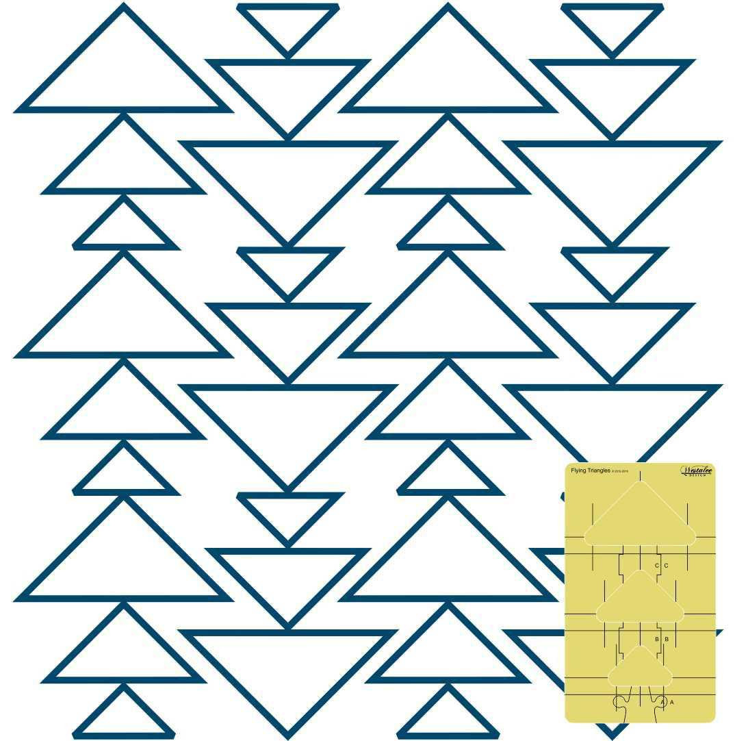 Westalee Design Flying Triangle Templates - 3-Piece Set