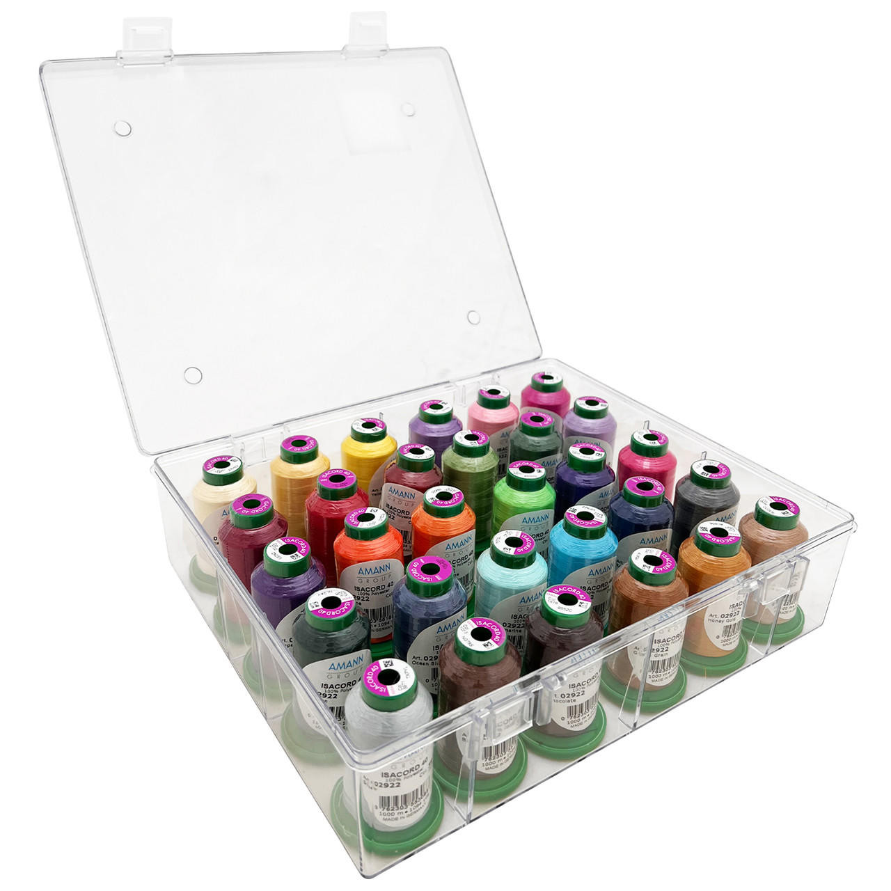 Isacord Gift Box Assortment 30 Spools Quality Embroidery Thread Set