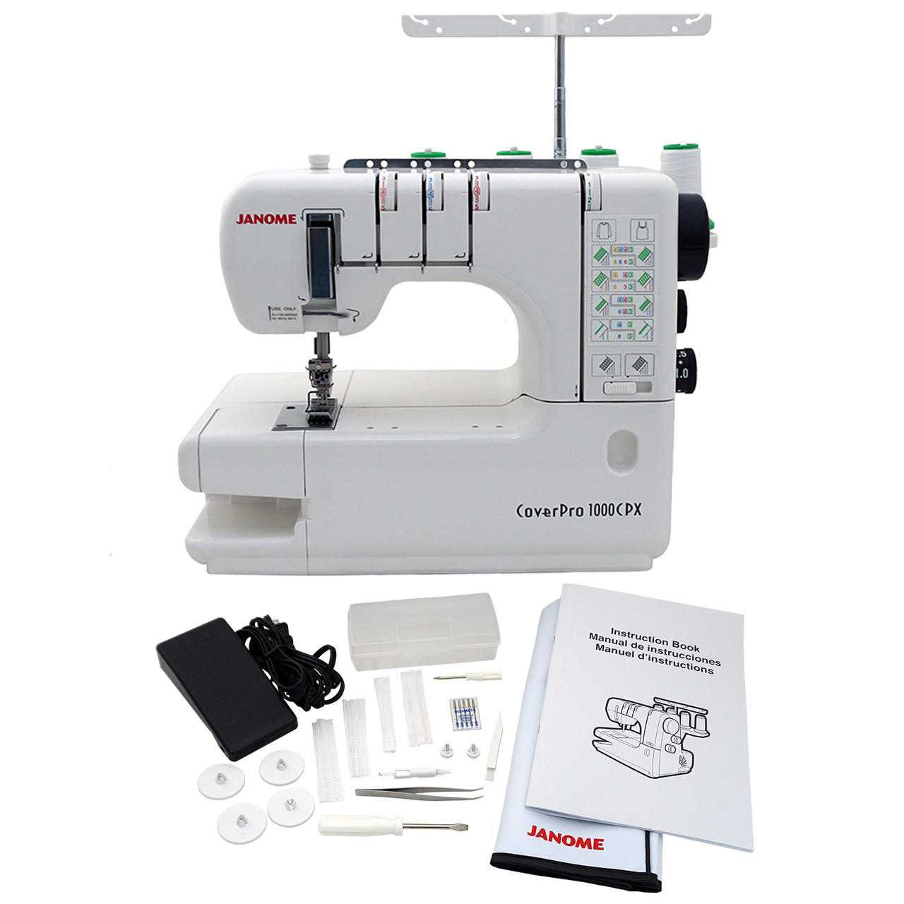 Janome Cover Pro 1000CPX Coverstitch Machine with Premier Package