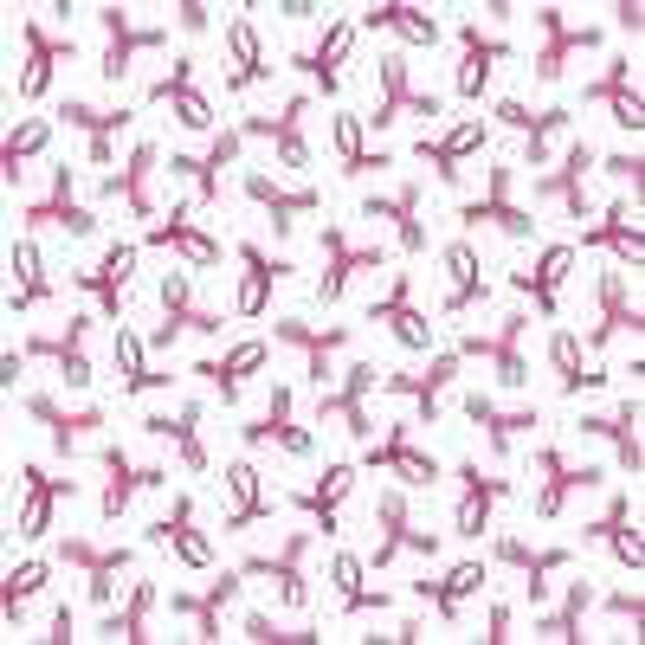 Michael Miller Fabric - Pink Ribbons on White