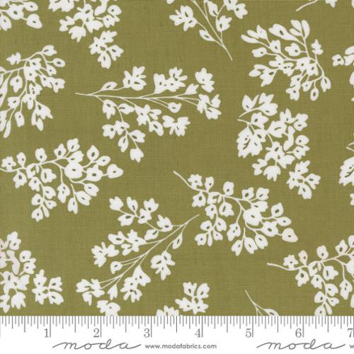 Moda Botany Patterns Botany Blenders Leaf Seedlings Basil - Moda Fabrics 11555-17